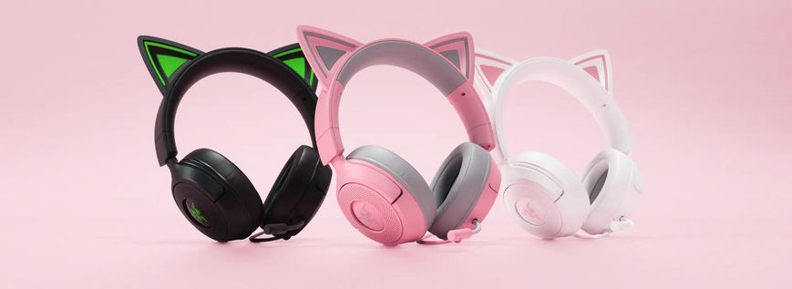 Razer Headset Kraken Kitty V3 X, mini-jack, 1.3m, black RZ04-05350200-R3M1 фото