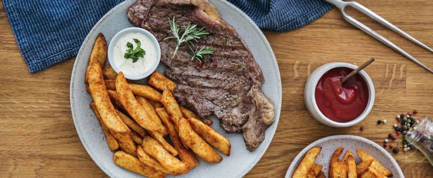 Tefal Мультипіч EasyFry&Grill XXL, 1830Вт, чаша-6.5л, сенсорне керув., 8 програм, пластик, чорно-синій EY801410 фото