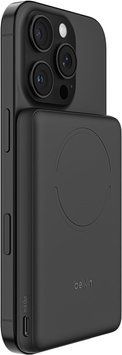 Belkin Акумулятор портативний літій-іонний Power Bank Belkin 5000мА&middot;год, 15Вт/Qi2 7.5Вт, Slim Magnetic Ring, чорний BPD020HQBK фото