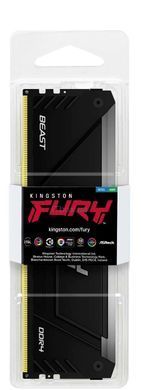 Kingston Пам'ять ПК Kingston DDR4 16GB 3200 FURY Beast RGB KF432C16BB12A/16WP фото