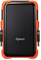Портативний жорсткий диск Apacer 2TB USB 3.1 AC630 IP55 Black/Orange AP2TBAC630T-1 фото