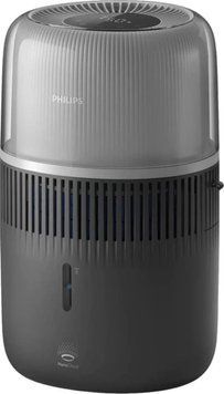 Philips Зволожувач повітря Philips традиційне зволоження Series 4000, 44м2, 4,5л, 300мл/г, сенсорне, режим сну, нічник, чорний