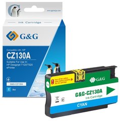 Картридж G&G до HP Designjet T120/T520 ePrinter Cyan G&G-CZ130A фото