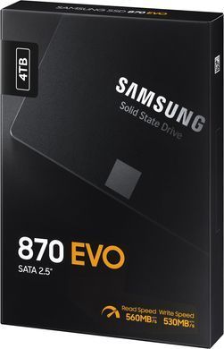 Samsung Накопитель SSD 2.5" 4TB SATA 870EVO MZ-77E4T0B/EU фото
