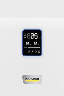 Karcher Воздухоочиститель AF 50, 50м2, 520м3/час, дисплей, 2 HEPA фильтра, 4 режима, инд. загр., белый