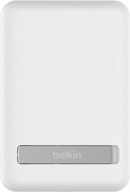 Belkin Акумулятор портативний літій-іонний Power Bank 5000мА·год, MagSafe Wireless, білий BPD004BTWT фото