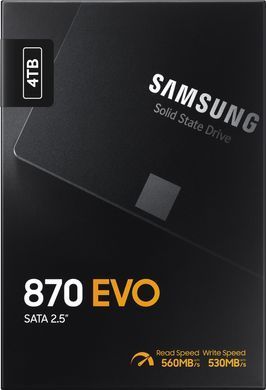 Samsung Накопитель SSD 2.5" 4TB SATA 870EVO MZ-77E4T0B/EU фото