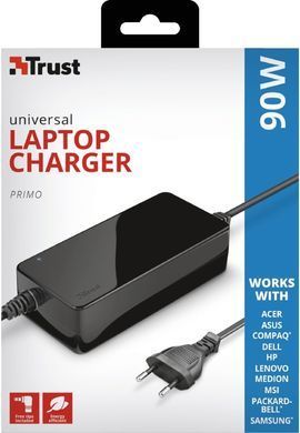Адаптер живлення Trust Primo 90W-19V Universal Laptop BLACK 22142_TRUST фото