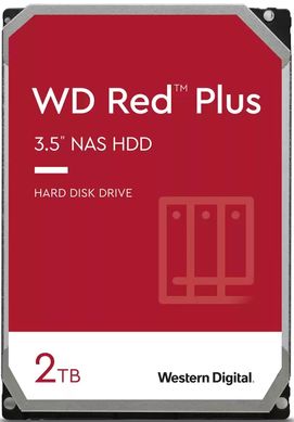 Жесткий диск WD 2TB 3.5" 5400 128MB SATA Red Plus NAS WD20EFZX фото