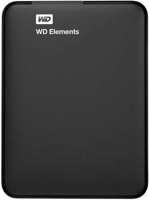 Портативный жесткий диск WD 1TB USB 3.0 Elements Portable Black WDBUZG0010BBK-WESN фото