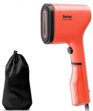 Відпарювач Tefal компактний PURE POP CORAL, 1300Вт, 70мл, постійна пара - 20гр, червоний DT2022E1 фото