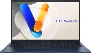 ASUS Ноутбук ASUS Vivobook 17 X1704VA-AU891 17.3" FHD IPS, Intel i3-1315U, 16GB, F512GB, UMA, NoOS, Блакитний 90NB10V2-M00WU0 фото