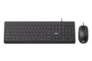 2E Комплект клавіатура та миша MK405 USB-A, EN/UK/RU, чорний 2E-MK405UBK фото