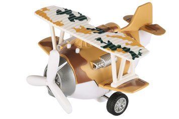 Самолет металический инерционный Same Toy Aircraft коричневый со светом и музыкой SY8015Ut-3 фото
