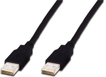 Digitus Кабель USB-A (M/M) заряджання/синхронізації, 1.8м, чорний AK-300100-018-S фото