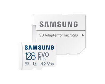 Samsung Карта памяти microSD 128GB C10 UHS-I R130MB/s Evo Plus + SD MB-MC128SA/EU фото