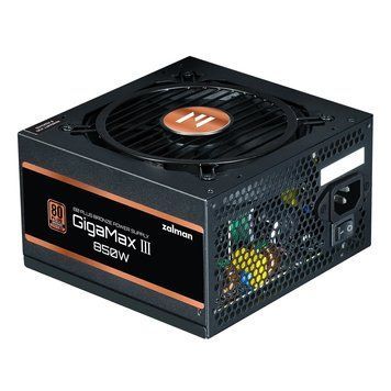 Zalman Блок живлення Gigamax 3 (850W) 88% 80+ Bronze 120мм 1xMB 24pin(20+4) 2xCPU (8pin(4+4)+8pin) 3xMolex 6xSATA 4xPCIe 8pin(6+2) 1x12VHPWR Semi Modular ZM850-GV3 фото
