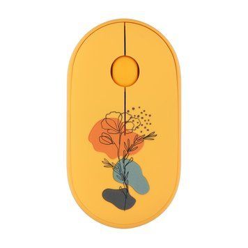 2E Миша MF300 FLORA:POPPY Silent WL BT, жовтий 2E-MF300WFLORAYW фото