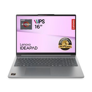 Lenovo Ноутбук Lenovo IdeaPad Slim 5-16ARP10 16" WUXGA AG, AMD R7-7735HS, 16GB,F512GB, UMA, DOS, сірий 83HU001SRA фото