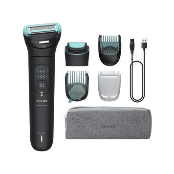 Philips Триммер Philips Series 7000 для тела и интимных зон, акум., насадок-5, сталь, черный BG7470/15 фото