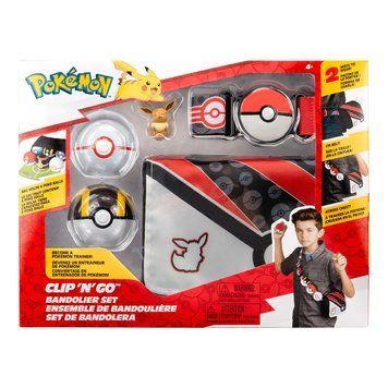 Ігровий набір POKEMON W5 - СПОРЯДЖЕННЯ ТРЕНЕРА ІВІ (2 покеболи, пояс, фігурка, сумка для м'ячів) PKW3650 фото