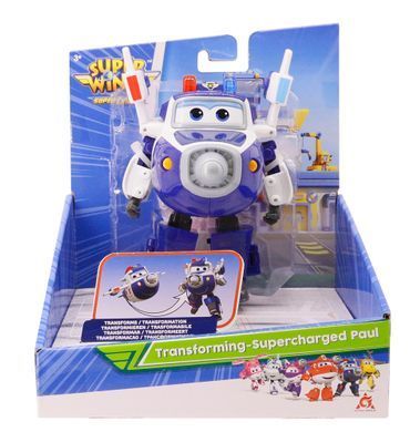 Super Wings Ігрова фігурка-трансформер Transforming-Supercharge Paul, Пол EU740303 фото