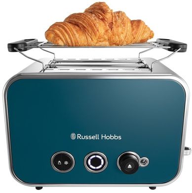 Toaster Russell Hobbs Distinctions 2-Slice, 1670W, plastic, heating, defrosting, blue 26431-56 фото