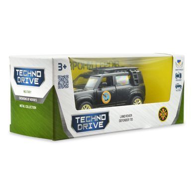 Автомодель серії "Шеврони Героїв" - LAND ROVER DEFENDER 110 - "ГУР МО" 250364M фото