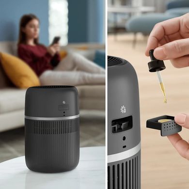 Philips Зволожувач повітря Philips традиційне зволоження Series 4000, 44м2, 4,5л, 300мл/г, сенсорне, режим сну, нічник, чорний