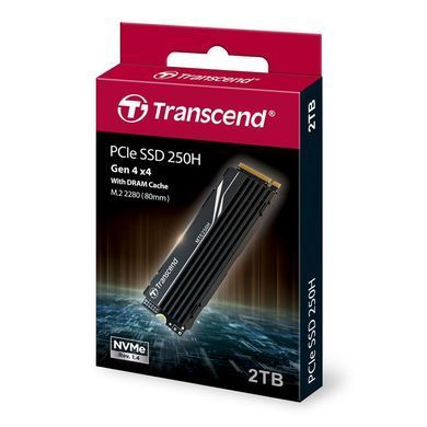 Transcend Накопичувач SSD M.2 2TB PCIe 4.0 MTE250H + радіатор TS2TMTE250H фото
