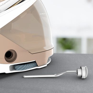 Tefal Утюг-парогенератор Pro Express Eco, 2200Вт, 1800мл, паровой удар -550гр, постоянный пар - 140гр, бело-золотой GV9E22E0 фото