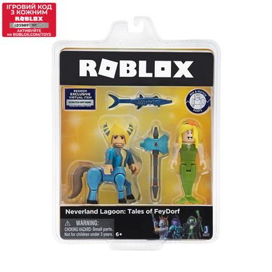 Игровой набор Roblox Game Packs Neverland Lagoon: Tales of FeyDorf W3, 2 фигурки и аксессуары ROG0141 фото