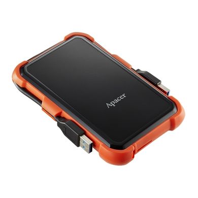 Портативний жорсткий диск Apacer 2TB USB 3.1 AC630 IP55 Black/Orange AP2TBAC630T-1 фото