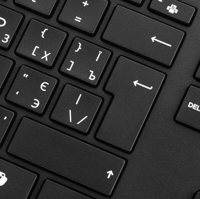HP Клавіатура мембранна НР 320K, 109key, USB-A, EN/UK, чорний 9SR37UT фото