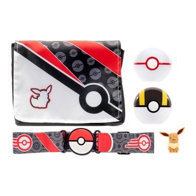 Ігровий набір POKEMON W5 - СПОРЯДЖЕННЯ ТРЕНЕРА ІВІ (2 покеболи, пояс, фігурка, сумка для м'ячів) PKW3650 фото