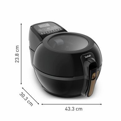Tefal Мультипечь ActiFry & Grill Genius, 1500Вт, чаша-4л, сенсорне управл., пластик, подкл. к смартфону, черно-золотой FZ775810 фото
