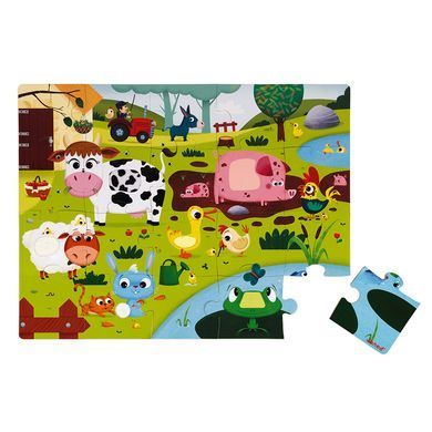 Janod Пазл тактильний Тварини на фермі (20 ел.) J02772 фото