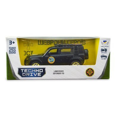 Автомодель серії "Шеврони Героїв" - LAND ROVER DEFENDER 110 - "ГУР МО" 250364M фото