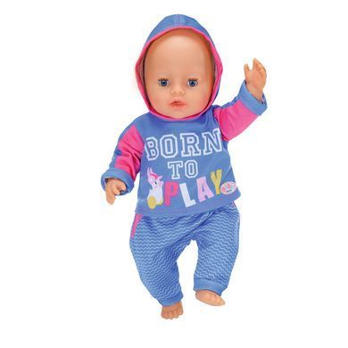 Набір одягу для ляльки BABY BORN - СПОРТИВНИЙ КОСТЮМ ДЛЯ БІГУ (на 43 cm, блакитний) 830109-2 фото