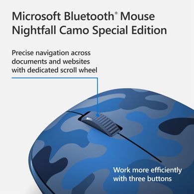 Microsoft Мышь Camo SE Bluetooth Blue Camo 8KX-00024 фото