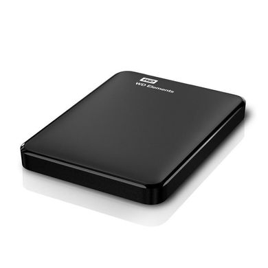 Портативний жорсткий диск WD 1TB USB 3.0 Elements Portable Black WDBUZG0010BBK-WESN фото