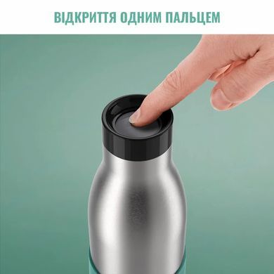 Термобутылка Tefal Bludrop, 500мл, диам70, t хол. 24ч, гор.12ч, нерж.сталь+пластик, зелёный N3110610 фото