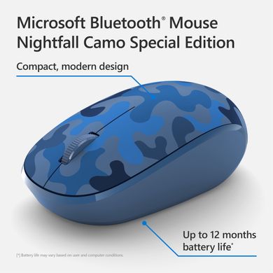 Microsoft Мышь Camo SE Bluetooth Blue Camo 8KX-00024 фото