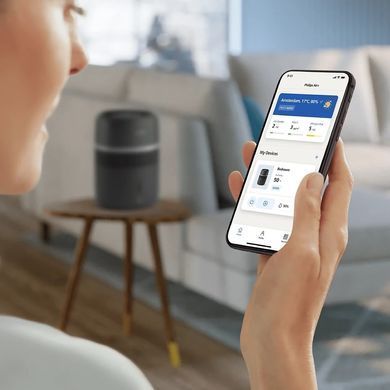 Philips Зволожувач повітря Philips традиційне зволоження Series 4000, 44м2, 4,5л, 300мл/г, сенсорне, режим сну, нічник, чорний