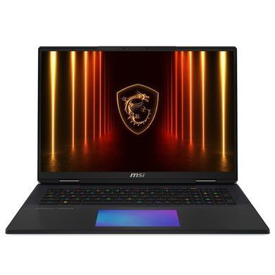 MSI Ноутбук MSI Titan 18 HX AI A2XWIG-269UA 18" UHD+, Intel U9-285HX, 64GB, F4TB, NVD5080-16, W11P, чорний 9S7-182421-269 фото