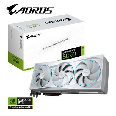 Gigabyte Graphic Adapter GeForce RTX 5090 32GB GDDR7 AORUS STEALTH ICE GV-N5090AORUSST_ICE-32GD фото