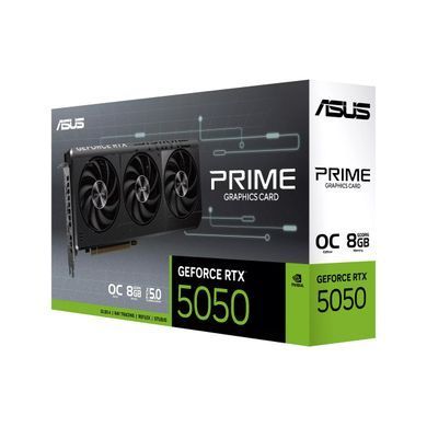 ASUS Видеокарта GeForce RTX 5050 8GB GDDR6 OC PRIME-RTX5050-O8G 90YV0N70-M0NA00 фото