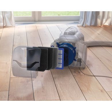 Electrolux Пилосос контейнерний, 650Вт, конт пил -1.6л, PureAdvantage D11, 4 насадки, білий PC91-ALRG фото