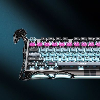 GravaStar Клавіатура механічна Mercury V75 Pro 80keys, Magnetic Jade Gaming, 8K, USB-A, RGB, Cyberpunk GS_V75_PRO_RM_EGRY фото