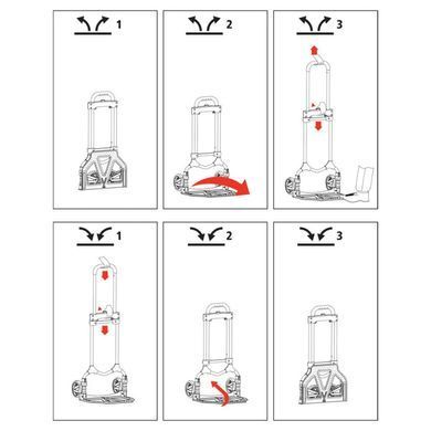 Stanley universal cargo trolley, folding, platform 39x28cm, up to 70kg, weight 3.9kg SXWT-FT580 фото